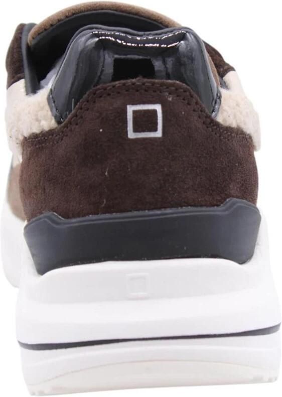 D.a.t.e Fuga Dames Sneakers Suède Dames Bruin - Foto 2
