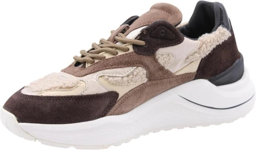 D.A.T.E Lage Sneakers Dames Fuga Dames Suède Bruin - Foto 8
