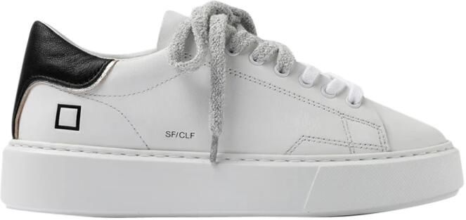 D.A.T.E. Lage Sneakers W441-SF-CA-WB SFERA CALF-WHITE BLACK