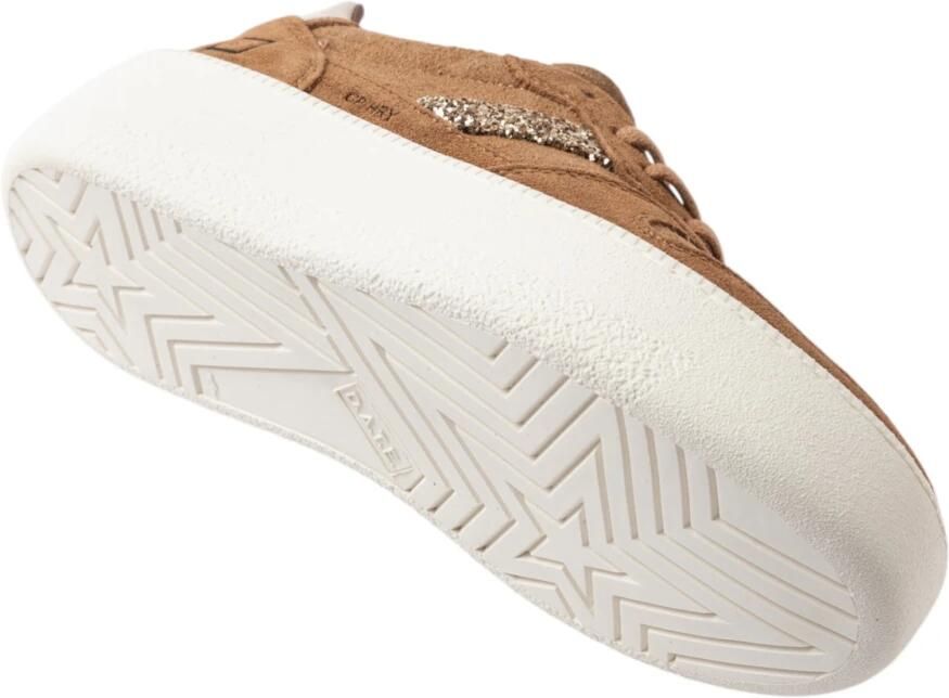D.a.t.e. Bruine Leren Sneakers Court Platform - Foto 2