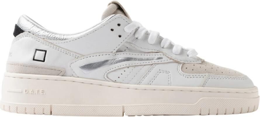 D.a.t.e. Witte Leren Sneakers met Logo - Foto 2