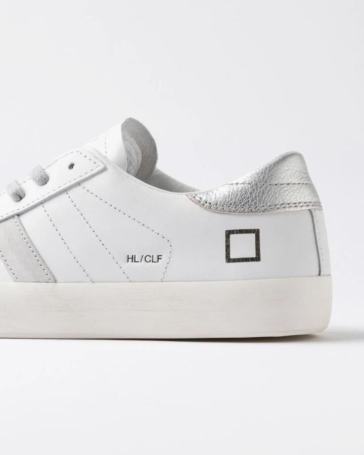 Date Lage Sneakers W431-HL-CA-WS HILL LOW CALF-WHITE SILVER