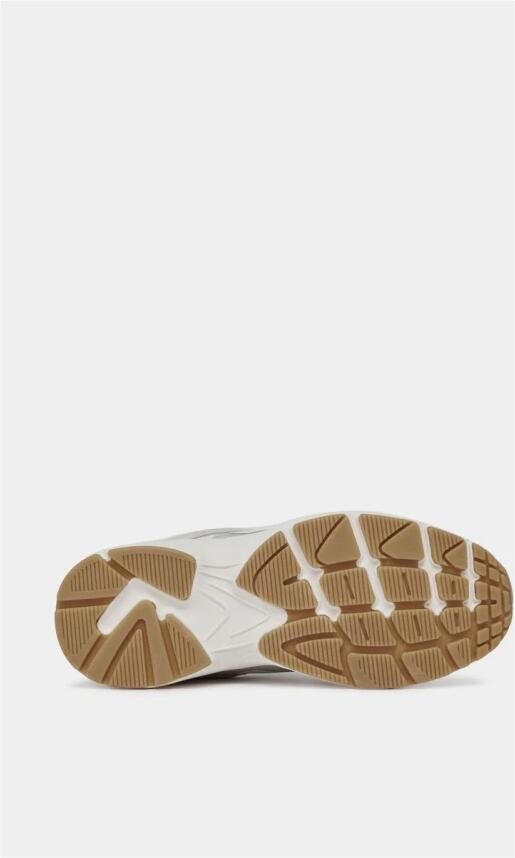 D.a.t.e. Witte hardloopschoenen met suède en TPU-inzetstukken White Dames