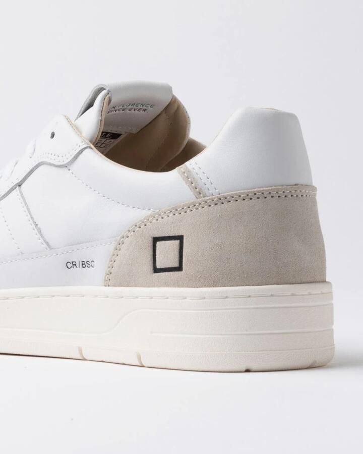 D.a.t.e. Beige Leren Sneakers Date Logo