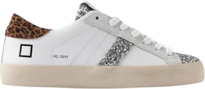 Date Lage Sneakers W431-HL-SH-WD HILLO LOW SHINY-WHITE LEOPARD