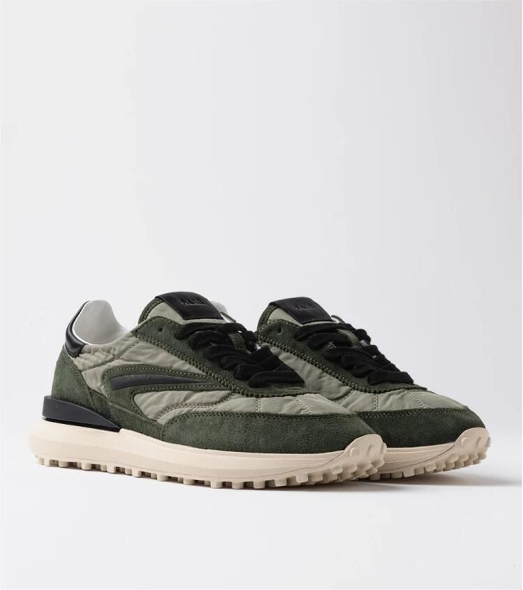 D.a.t.e. Sportieve Groene Nylon Sneakers