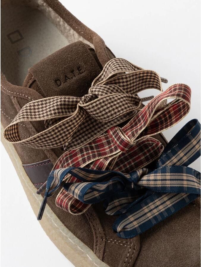 D.A.T.E. Lage Sneakers TENDER SUEDE TAUPE - Foto 5