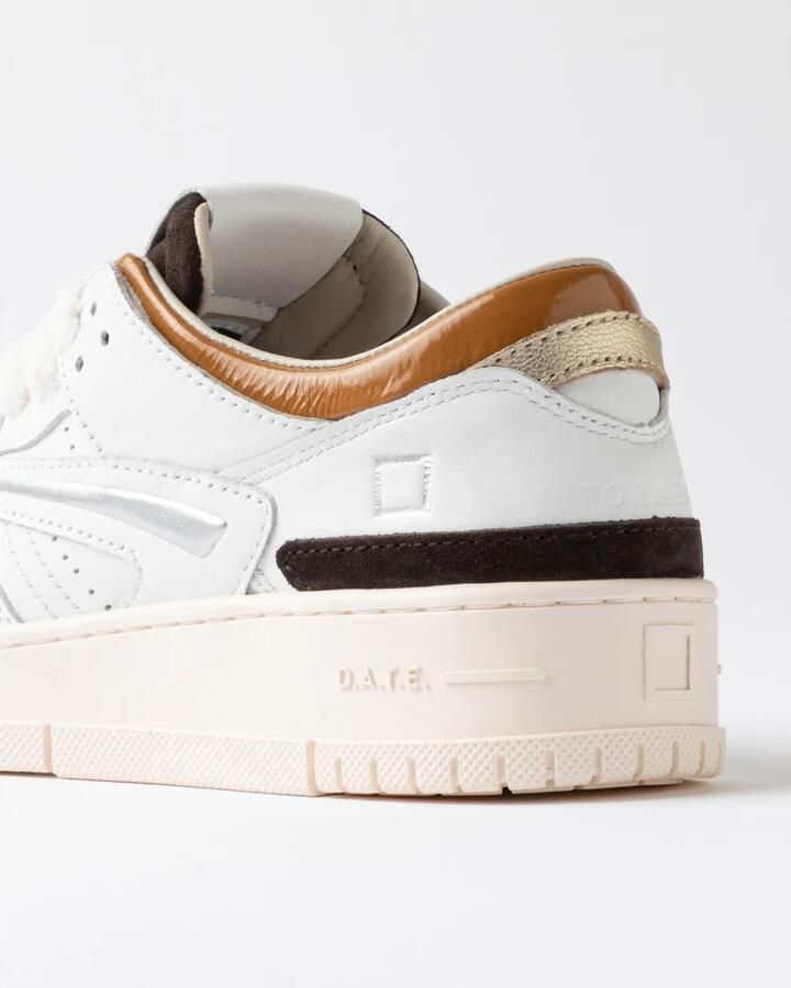 D.A.T.E. Sneakers W451-TO-CO-WI TORNEO COLORED-WHITE CUOIO - Foto 4