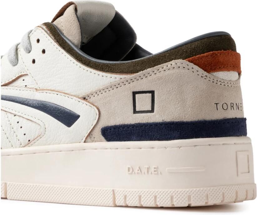 D.A.T.E. Sneakers M451-TO-CO-WG TORNEO COLORED-WHITE GREEN - Foto 3