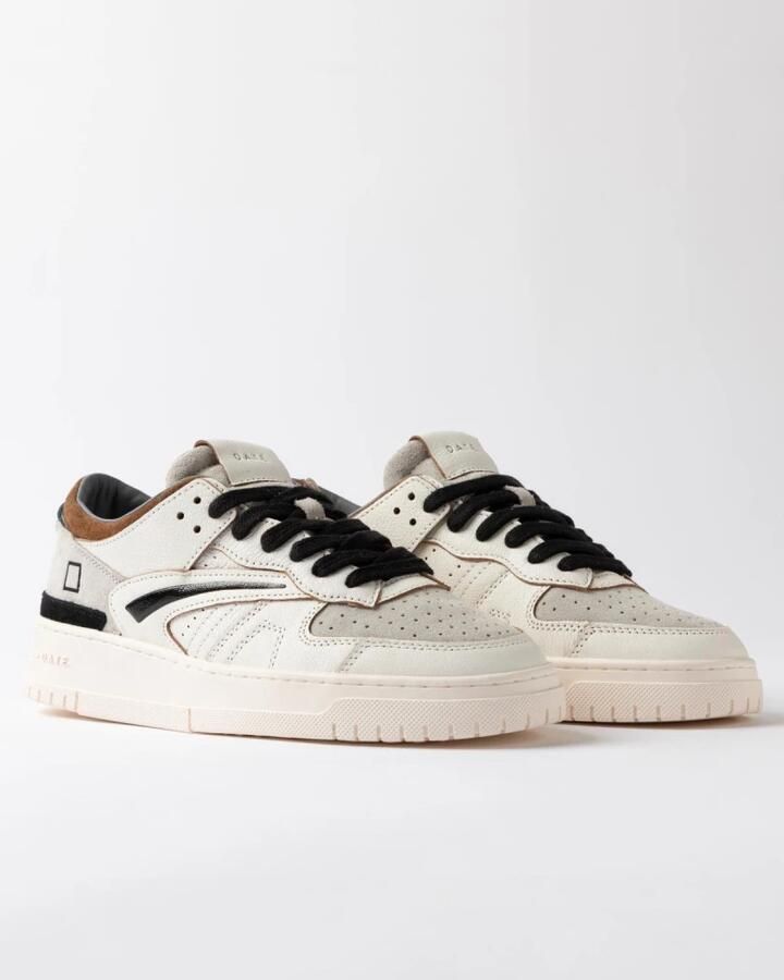 D.A.T.E. Sneakers M451-TO-CO-WI TORNEO COLORED-WHITE CUOIO - Foto 2
