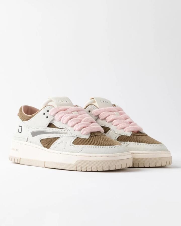 D.A.T.E. Sneakers W451-TO-PO-VA TORNEO POP-VELVET ARMY - Foto 3