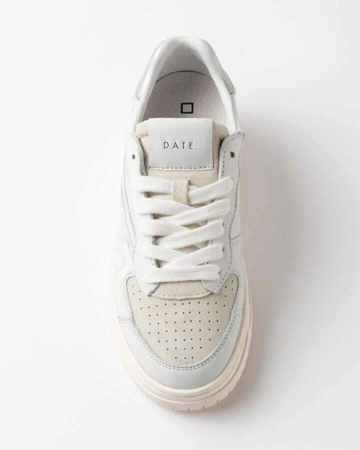 D.A.T.E. Sneakers W451-TP-CA-WS TORNEO PURE CALF-WHITE SILVER - Foto 3