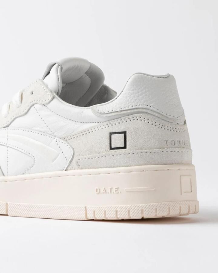 D.A.T.E. Sneakers M451-TP-CA-WH TORNEO PURE CALF-WHITE - Foto 4