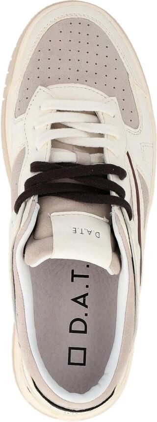D.A.T.E Lage Sneakers Heren Torneo Maat: 42 Materiaal: Leer Kleur: Beige - Foto 4