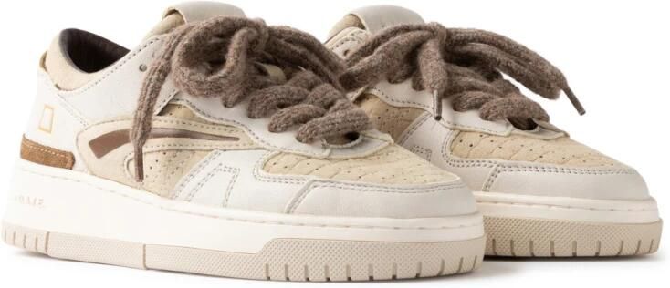 D.A.T.E. Lage Sneakers TORNEO COCCO BEIGE - Foto 5