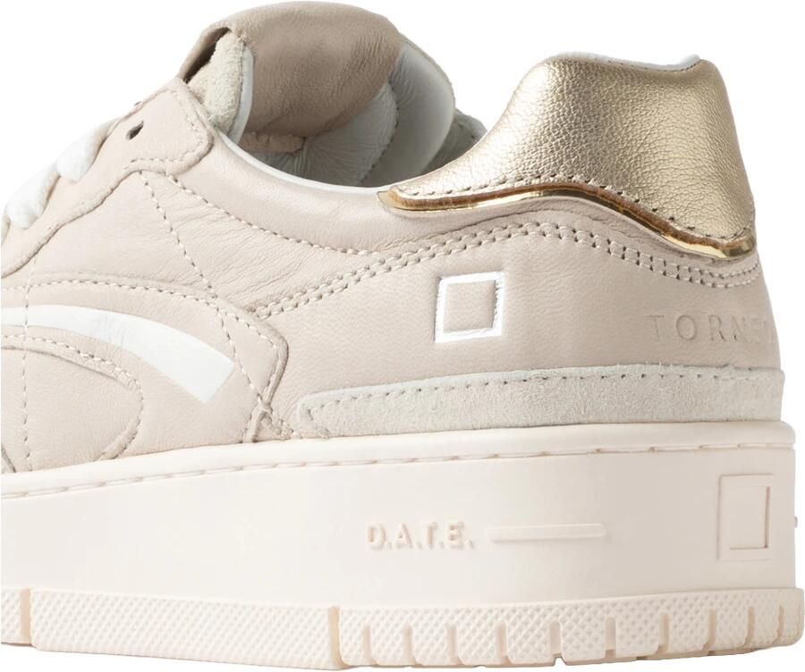 D.A.T.E. Sneakers W451-TP-CA-IV TORNEO PURE CALF-IVORY - Foto 3