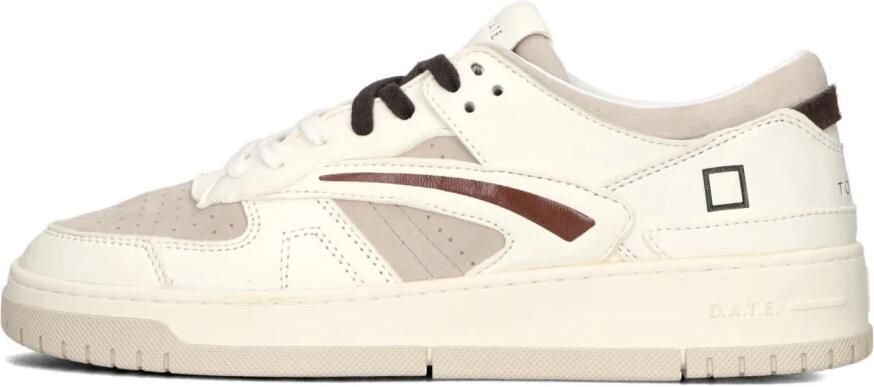 D.A.T.E Lage Sneakers Heren Torneo Maat: 42 Materiaal: Leer Kleur: Beige - Foto 2