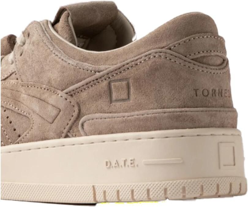 D.A.T.E Lage Sneakers Heren Torneo Suède Beige - Foto 6