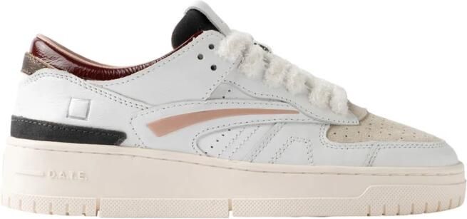 D.A.T.E. Sneakers W451-TO-CO-WX TORNEO COLORED-WHITE BORDEAUX