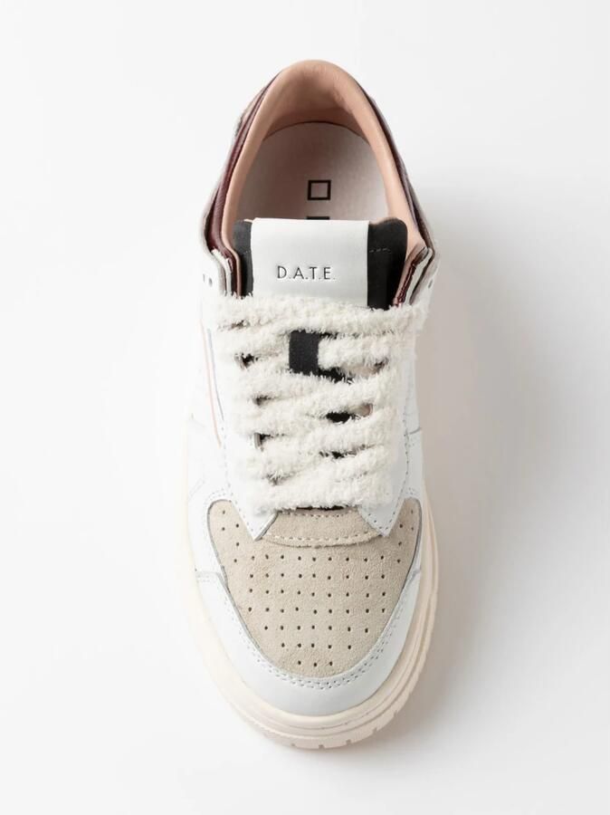 D.A.T.E. Sneakers W451-TO-CO-WX TORNEO COLORED-WHITE BORDEAUX - Foto 4