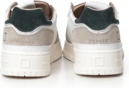 D.A.T.E Sneakers laag 'TORNEO PURE CALF WHITE-GREEN' wit - Foto 3