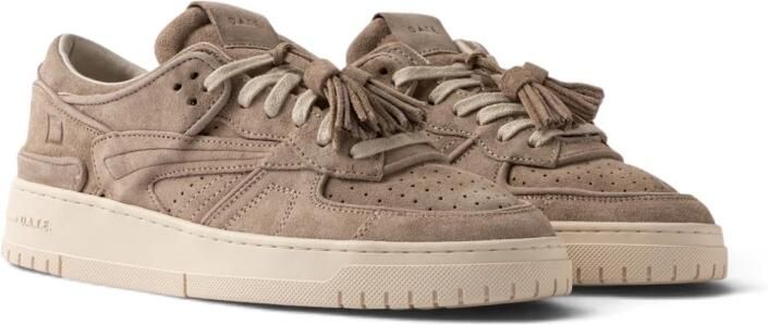 D.A.T.E Lage Sneakers Heren Torneo Suède Beige - Foto 9