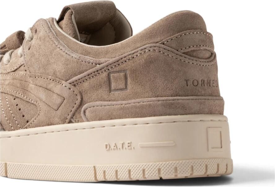 D.A.T.E Lage Sneakers Heren Torneo Suède Beige - Foto 10