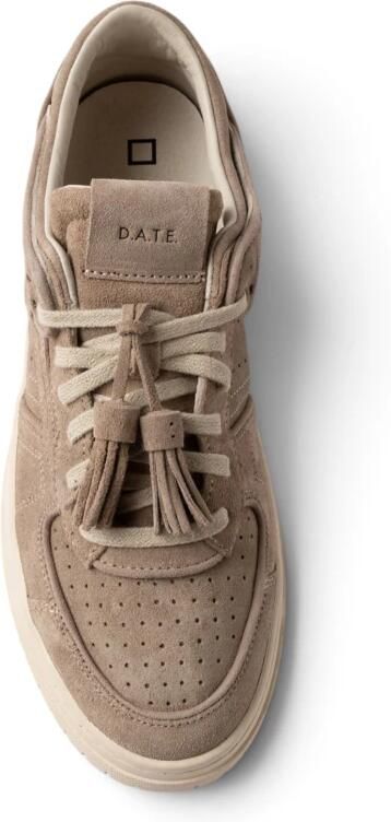 D.A.T.E Lage Sneakers Heren Torneo Suède Beige - Foto 7