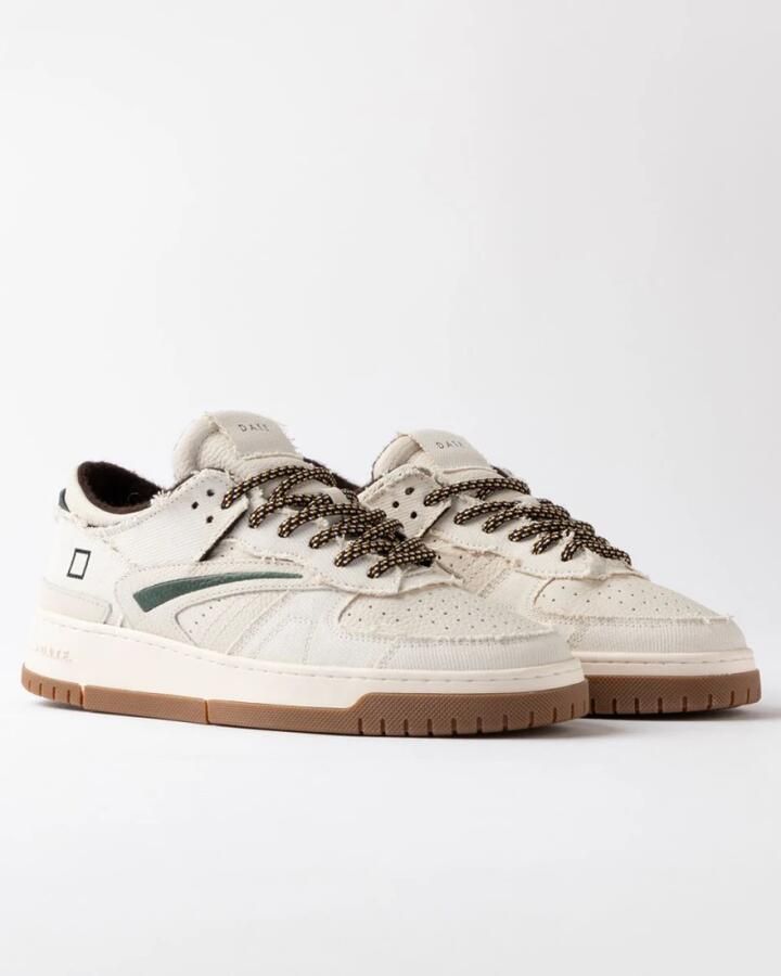 D.A.T.E. Sneakers M451-TO-TX-IV TORNEO TEXTILE-IVORY - Foto 5
