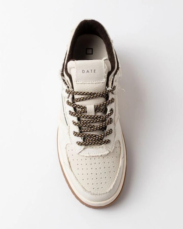 D.A.T.E. Sneakers M451-TO-TX-IV TORNEO TEXTILE-IVORY - Foto 3