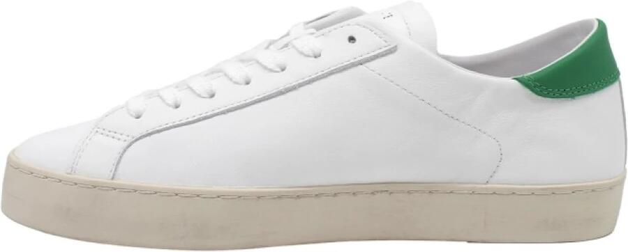 D.A.T.E. White Green Hill Calf Sneakers - Foto 3