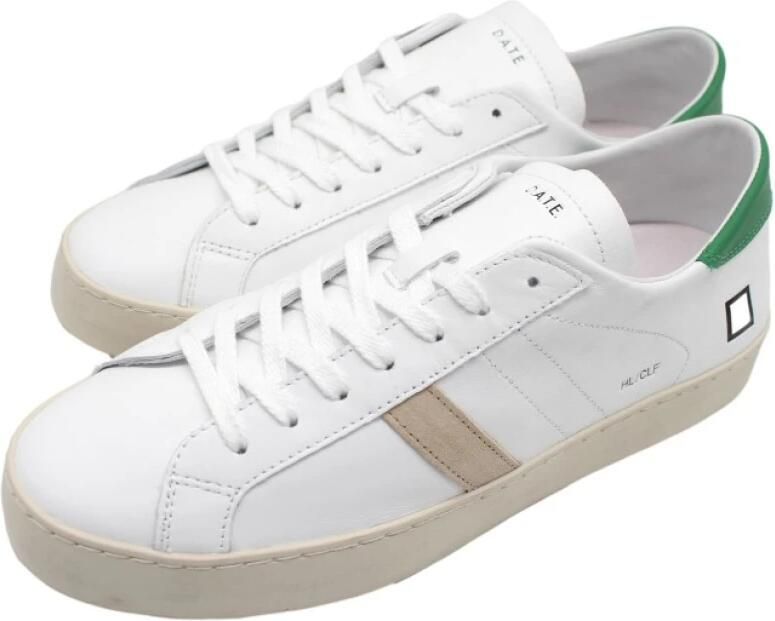 D.A.T.E. White Green Hill Calf Sneakers - Foto 2