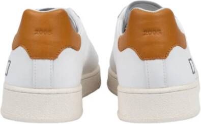 D.a.t.e. Witte Leren Base Sneakers Wit Heren