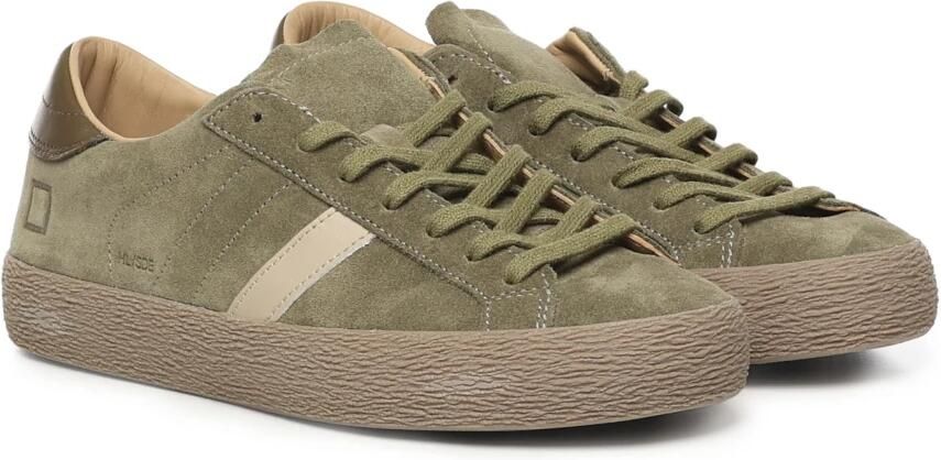 D.a.t.e. Witte Sneakers met Beige Details