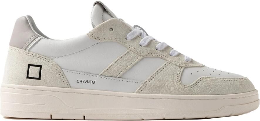 D.a.t.e. Witte Leren en Suède Lage Sneakers White Heren - Foto 2