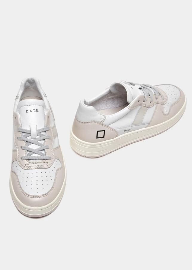 D.a.t.e. Wit en roze Court 2.0 Sneakers Multicolor Dames