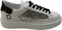 D.a.t.e. Dierenprint Leren Sneakers White Dames - Thumbnail 1