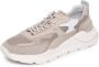 D.a.t.e. Beige Technische Stoffen Sneakers met Suede Inzetstukken Beige Heren - Thumbnail 9