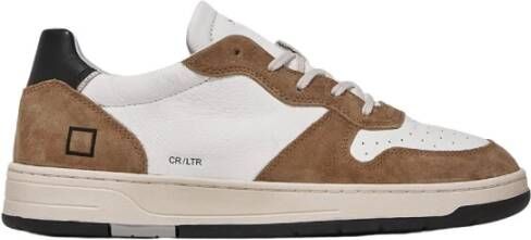 D.a.t.e. Elegante Herensneakers Hoogwaardige Materialen Wit Heren
