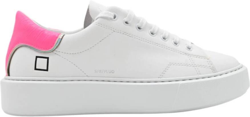 D.a.t.e. Fluo White Fuxia Sneakers Multicolor Dames