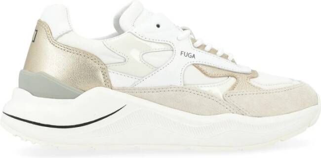 D.a.t.e. Fuga Laminated Platinum Sneakers