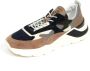 D.a.t.e Blauwe Lage Sneakers Fuga Heren - Thumbnail 2