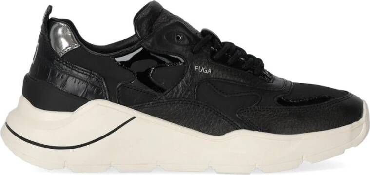 D.a.t.e. Fuga Natural Zwarte Sneaker Zwart Dames