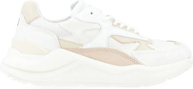 D.a.t.e. Fuga Pure White Sneakers