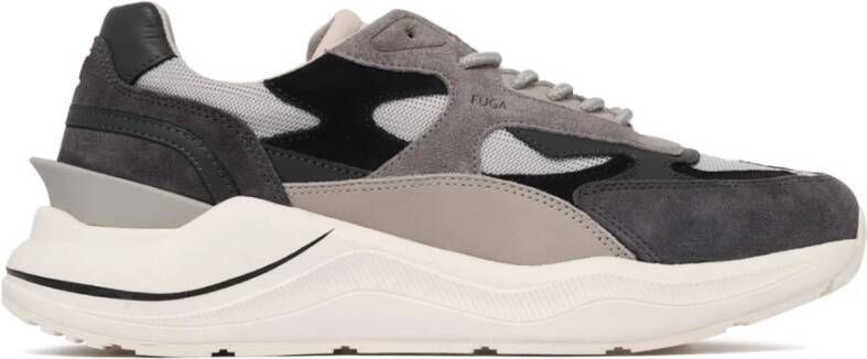 D.a.t.e. Fuga Sneakers Antraciet Grijs Licht Grijs