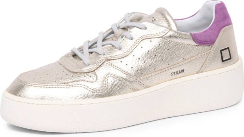 D.a.t.e. Gelamineerde Step Schoenen Platinum Model