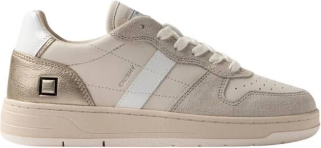 D.a.t.e. Lage sneakers in ivoor en beige Multicolor Dames