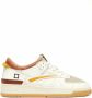 D.a.t.e. Witte Leren Platte Schoenen Geperforeerde Neus White Heren - Thumbnail 10