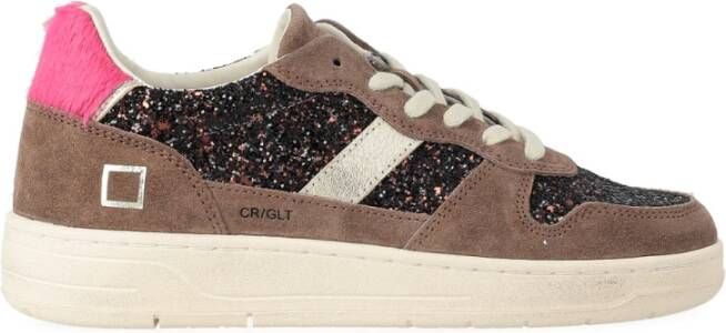 D.a.t.e. Glitter Bronze Court 2.0 Sneakers