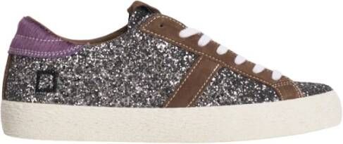 D.a.t.e. Glitter Multicolor Lage Sneakers